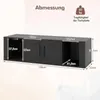COSTWAY Mobile TV sospeso, tavolo TV con 4 scomparti e 2 Anteprima dell’immagine prodotto 3