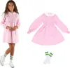 Kostüm ELEVEN Stranger Things für Mädchen Kleid + Socken Produktbild-Vorschau 1