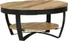 vidaXL Couchtisch Raues Massives Mangoholz 65x32 cm Produktbild-Vorschau 3