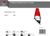 F2 Windsurf Segel Rodeo Team  3,6qm Rot Modell 2022 NEU Produktbild-Vorschau 2