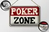Blechschild Spruch 30x20cm Poker Zone Produktbild-Vorschau 2