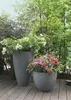 Kvetináč plastový s ryhovaním Geli Ø 40 cm x 31 cm antracit Produktbild-Vorschau 2