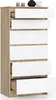Comò K60 6 Cassetti Rovere Sonoma Bianco Design Elegante e Anteprima dell’immagine prodotto 2