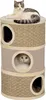 A three-tiered cat scratching post with two cats. Produktbild-Vorschau