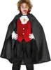 Cappa da vampiro per bambini Halloween nera e rossa - Anteprima dell’immagine prodotto 1