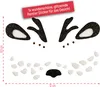 Oblique Unique Rentier Gesicht Sticker Set Tiergesicht Produktbild-Vorschau 2