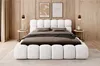Polsterbett Bett AURELIA 140x200cm Komplettset in Stoff Produktbild-Vorschau 2