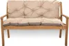 Coussin de banc de jardin 120x60x50cm beige | Coussins pour Voir les images du produit 1