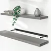 CASARIA® Étagère murale flottante grise 110 cm MDF robuste Voir les images du produit 1