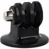 A black camera mount adapter with a silver ball joint. Produktbild-Vorschau