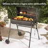 VonHaus Barbecue a Carbone – Barile, 2 in 1 Barbecue e Anteprima dell’immagine prodotto 3