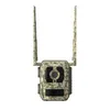 A camouflage-patterned trail camera with two antennas, shown against a white background. Podgląd zdjęcia produktu