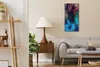 Küche Wohnzimmer Wand Leinwand Uhr 30x60 Malerei abstrakte Produktbild-Vorschau 3