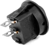 Interrupteur universel noir AMIO-03083 ON-OFF 12V 20A rond Voir les images du produit 3