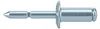 Blindniete R 88401 FLAKO 5x8 Niet Stahl verz./Dorn Stahl Produktbild-Vorschau 3