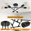Lampada da soffitto moderna Sputnik a 6 luci E27 - Anteprima dell’immagine prodotto 4