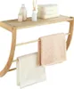 WENKO Wandregal Norway aus Walnussholz 60 x 50 x 25 cm Produktbild-Vorschau 1