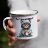 Guten morgen? Ganz dünnes Eis Emaille Tasse Langschläfer Produktbild-Vorschau 4