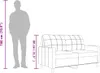 2-Sitzer-Sofa Cappuccino-Braun 120 cm Kunstleder Produktbild-Vorschau 7