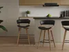 Sedia da bar JIMENA - rovere / nero Anteprima dell’immagine prodotto 5