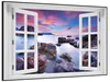 Wallario Wandbild mit Fenster-Illusion: Seelandschaft in Produktbild-Vorschau 2