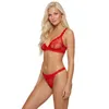 Damen String Tanga transparent Spitze Mesh florales Muster Produktbild-Vorschau 4