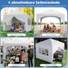 COSTWAY Skládací pavilon 3x3 m se 4 odnímatelnými bočními Náhled obrázku produktu 9