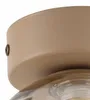 Deckenleuchte Metall Rauchglas Beige Cognac G9 rund Modern Produktbild-Vorschau 4