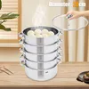 Velký parní hrnec z nerezové oceli, průměr 28 cm, 5 vrstev, Náhled obrázku produktu 2
