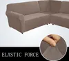 Topchances Velvet Sofa Cover L Shape 5 Seater Corner Sofa Náhled obrázku produktu 5