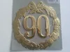 DEMMLER Festliche Zahl 90 gold 8x12cm mit Draht Produktbild-Vorschau 3