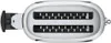 A top-down view of a silver and black toaster. Produktbild-Vorschau