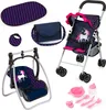 Bayer Design 21554AB Faltbarer Puppenbuggy mit Dach, Produktbild-Vorschau 1