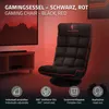 ML-Design Gaming Bodenstuhl Schwarz-Rot, verstellbare Produktbild-Vorschau 2