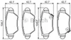 Bosch Bremsbelagsatz, Scheibenbremse  0 986 494 014 Produktbild-Vorschau 1