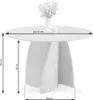 Okrągły stół jadalniany LEONIS – biały Podgląd zdjęcia produktu 9