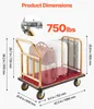 Wózek Hotelowy Vevor Ze Stali Nierdzewnej 340Kg 6 Cali Podgląd zdjęcia produktu 3