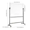 VEVOR Rollbares Whiteboard, 48 x 32 Zoll Doppelseitiges Produktbild-Vorschau 8