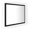 vidaXL LED-Badspiegel Schwarz 60x8,5x37 cm Acryl Produktbild-Vorschau 1