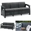 Sofa Keter Ogrodowa Ławka CORFU MAX  Wypoczynkowa 3 osobowa Podgląd zdjęcia produktu 3