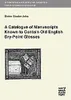 Studer-Joho, D: Catalogue of Manuscripts Known to Contain Produktbild-Vorschau 2