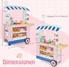 GOPLUS Kinder Kaufladen, Eiswagen mit Baldachin, Produktbild-Vorschau 5