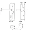 Schmalrahmen Schutzbeschlag SRG 3799 Schwarz Dr-Dr 92 ES2 Produktbild-Vorschau 4