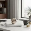 Esfera de cerámica decorativa, dorada y brillante, de 9 cm Vista previa de la imagen del producto 6