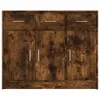 vidaXL Příborník Kouřový dub 91x28x75 cm Dřevěná konstrukce Náhled obrázku produktu 5