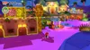 Mario is running through a colorful, stylized desert town at night, with neon lights and a large building in the background. Produktbild-Vorschau