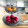 2 úrovně Moderní kreativní koš na ovoce kovový koš na ovoce Náhled obrázku produktu 11
