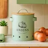 KINVARA | Bac à oignons - Bac en métal - 19,5 cm - menthe - Voir les images du produit 5