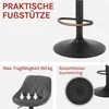 Collage of product details and features for a bar stool. Produktbild-Vorschau