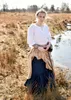 Mittelalter Bluse Birga mit 3/4 Arm, weiß - Baumwolle Produktbild-Vorschau 9